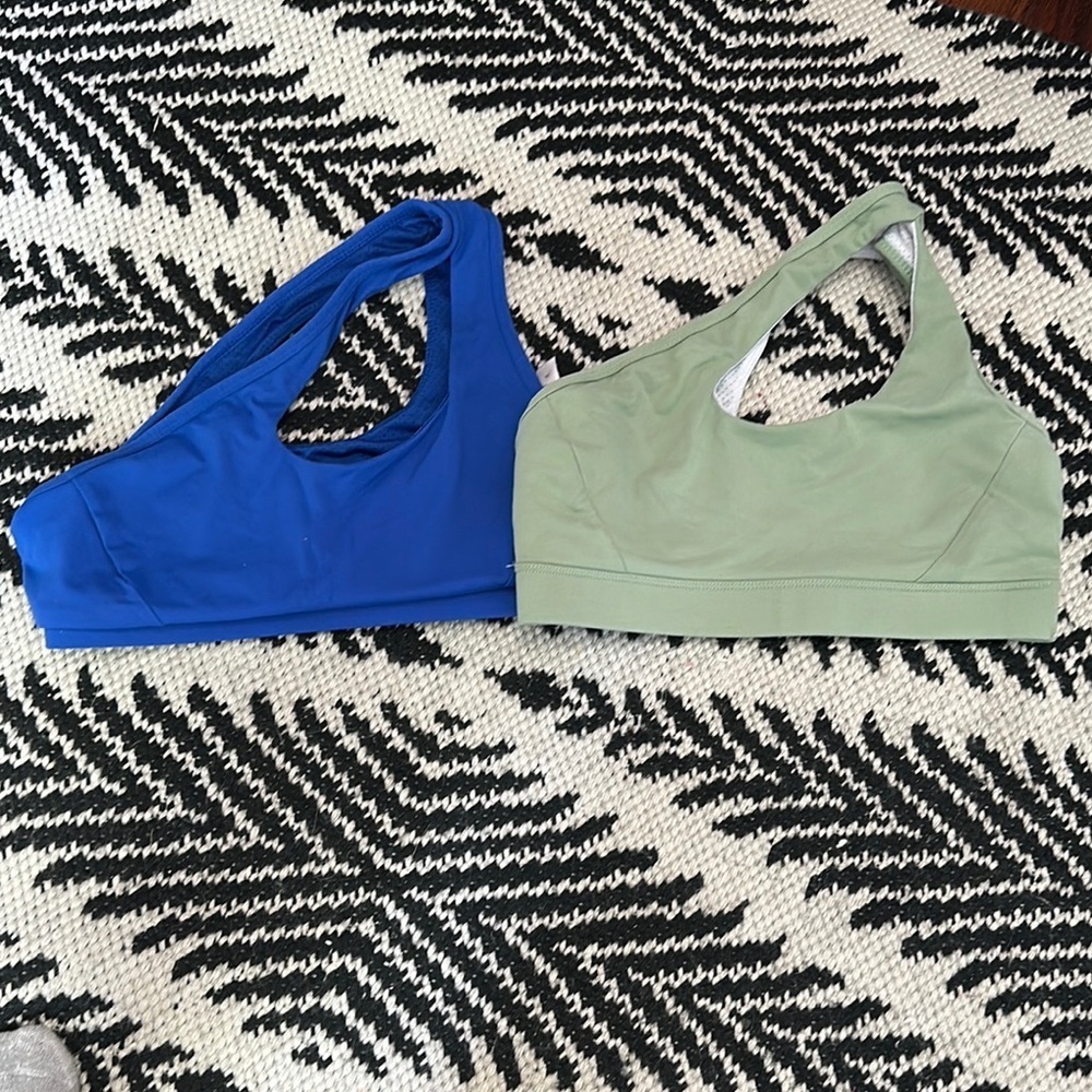 Set of Two! Women’s One Shoulder Sports Bras